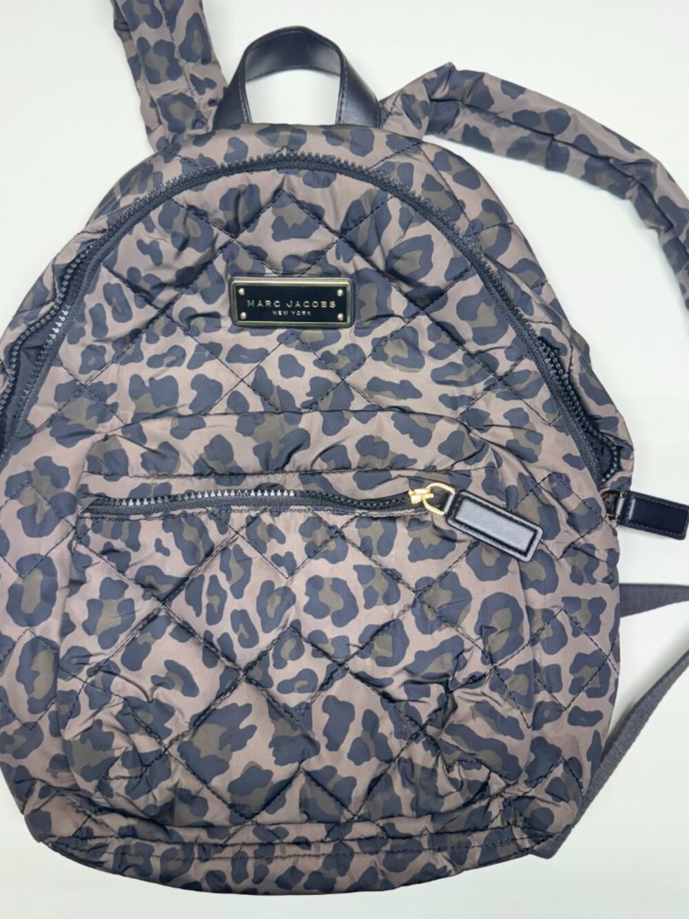 Marc Jacobs Leopard Quilted Nylon Backpack